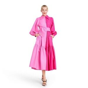 Christopher John Rogers x Target: Pink Shirt Dress - Size 6 NWT